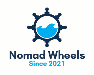 Ship Wheel Marine  logo design