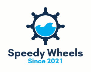 Ship Wheel Marine  logo design