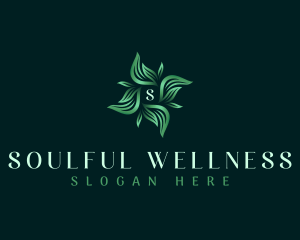 Leaves Wreath Wellness logo