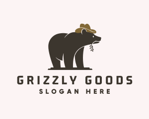 Wild Cowboy Bear logo design