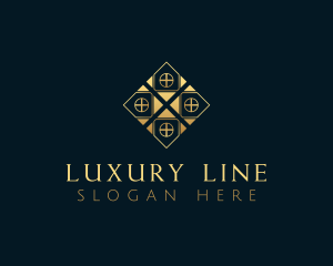 Luxury House Tile logo design