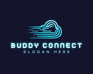 Fast Network Cloud logo design