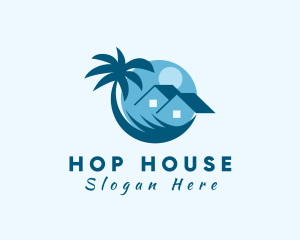 Island Beach House Resort logo design