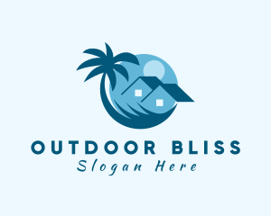 Island Beach House Resort logo design