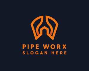 Wrench Spanner Tool logo design