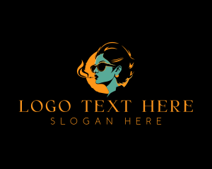 Smoking Female Adult logo