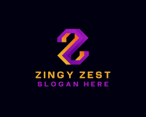 Digital Technology Letter Z logo design