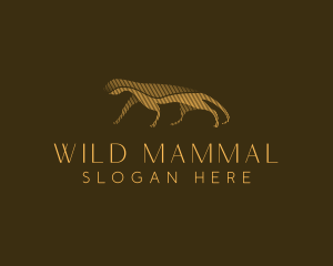 Minimalist Wild Jaguar logo design