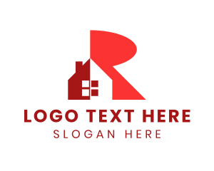 Red Real Estate Letter R logo