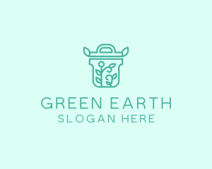 Organic Trash Bin logo design