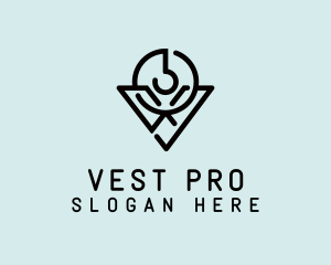 V Hook Business logo design