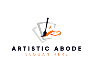 Art Gallery Paintbrush logo