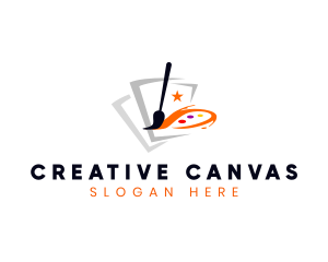 Art Gallery Paintbrush logo