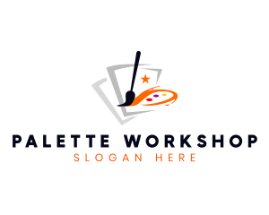 Art Gallery Paintbrush logo