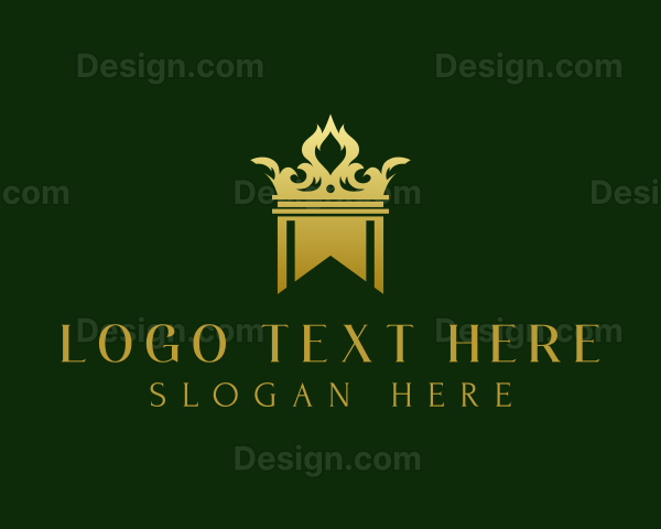 Luxury Crown Banner Logo