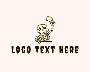 Skeleton Cleaver Knife logo