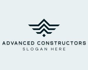 Roof Property Contractor logo design