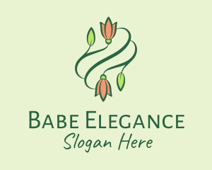 Elegant Tulip Flowers  logo design