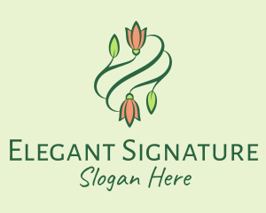 Elegant Tulip Flowers  logo design