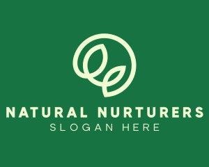 Nature Organic Leaf logo design