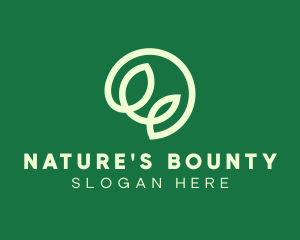 Nature Organic Leaf logo design