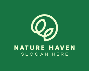 Nature Organic Leaf logo design