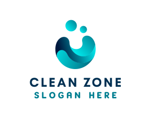 Gradient Water Hygiene logo design