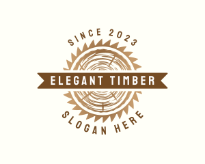 Wood Carpentry Saw logo