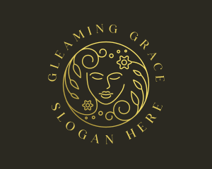 Girl Face Beauty logo design