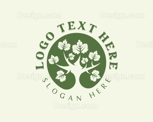 Nature Garden Tree Logo