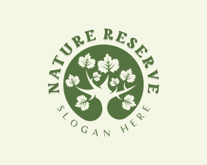 Nature Garden Tree logo design