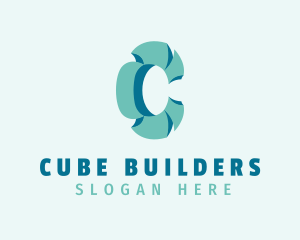 Modern 3D Letter C Company logo design