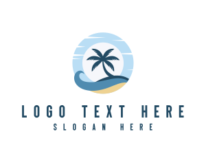 Palm Tree Island Wave logo