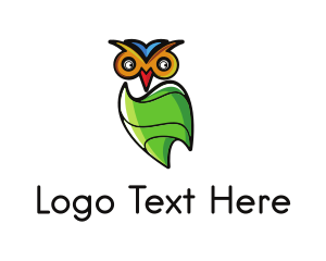 Owl Leaf Cocoon logo