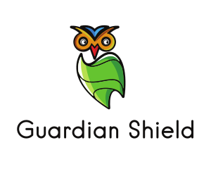 Owl Leaf Cocoon logo design