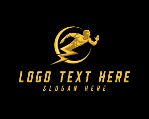 Fast Lightning Human logo