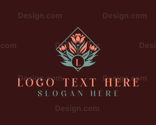 Flower Elegant Florist Logo