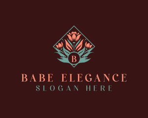 Flower Elegant Florist logo design