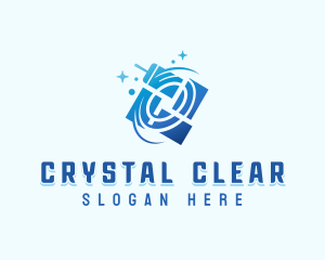 Squeegee Janitorial Cleaner logo design