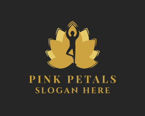 Flower Yoga Meditation logo design