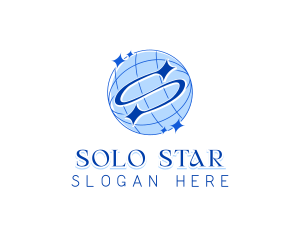 World Star Letter S logo design