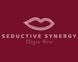 Watercolor Lips Cosmetic logo design