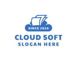 Cloud Paper Document logo design