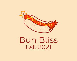 Dynamite Sausage Bun logo design