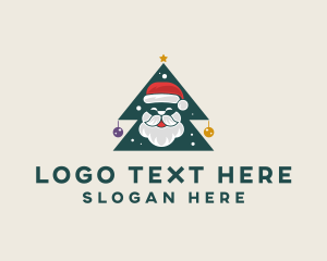 Christmas Santa Tree logo