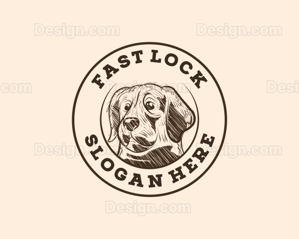 Vintage Dog Animal Logo