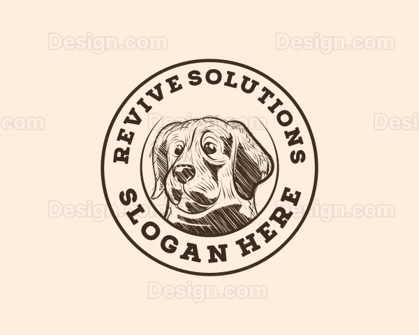 Vintage Dog Animal Logo