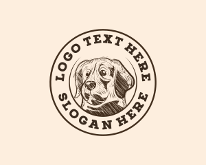 Vintage Dog Animal logo