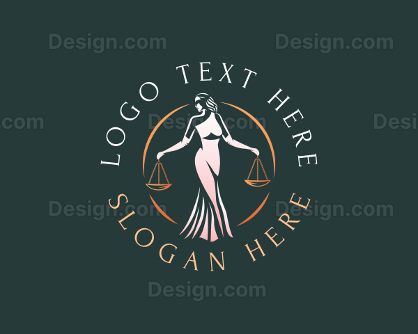 Female Law Scales Logo