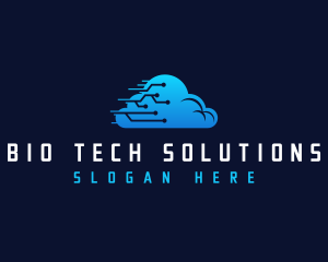 Cloud Tech Circuit logo design